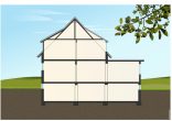 Schnitt - Fami­li­en­freund­li­ches Zwei­fa­mi­li­en­wohn­haus mit Garten